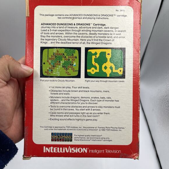 Advanced Dungeons & Dragons: Treasure of Tarmin (Intellivision, 1983) Complete - Picture 9 of 12